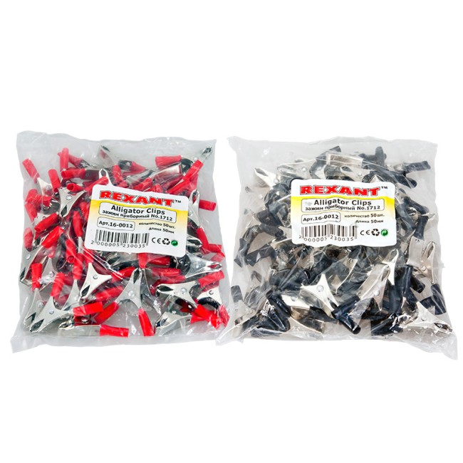 Зажим «крокодил» 10 А 50 мм REXANT Зажим «крокодил» 10 А 50 мм REXANT