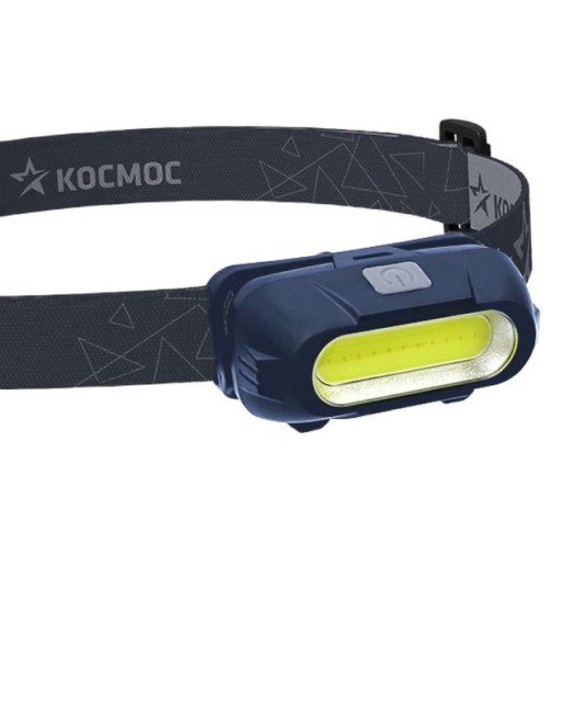 Фонарь аккумуляторный налобный 3Вт COB LED съемный Li-ion 18650 800мА.ч корпус ABS-пластик USB-шнур type C регулируемый эласт. ремешок КОСМОС KOC514Lit Фонарь аккумуляторный налобный 3Вт COB LED съемный Li-ion 18650 800мА.ч корпус ABS-пластик USB-шнур type C регулируемый эласт. ремешок КОСМОС KOC514Lit