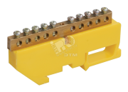 Шина PE земля на DIN-изоляторах ШНИ-6х9-12-Д-Ж Шина PE земля на DIN-изоляторах ШНИ-6х9-12-Д-Ж