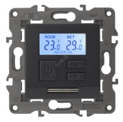 Терморегулятор универс.230В-Imax16А, Эра Elegance, антрацит,14-4111-05 Терморегулятор универс.230В-Imax16А, Эра Elegance, антрацит,14-4111-05