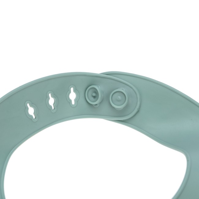 Фартук нагрудный для кормления с жестким карманом, зеленый с розовым HALSA