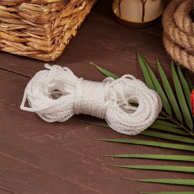 Шнур 3 мм 20 м белый REXANT