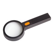 Лупа ручная, увеличение 2х/6х, ø90мм, с подсветкой, черная REXANT Лупа ручная, увеличение 2х/6х, ø90мм, с подсветкой, черная REXANT