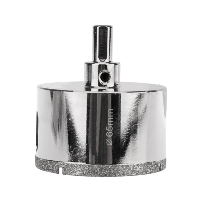 Коронка алмазная 65мм по керамограниту с центровочным сверлом KRANZ Коронка алмазная 65мм по керамограниту с центровочным сверлом KRANZ