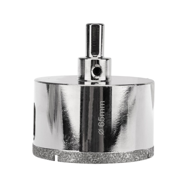 Коронка алмазная 65мм по керамограниту с центровочным сверлом KRANZ Коронка алмазная 65мм по керамограниту с центровочным сверлом KRANZ