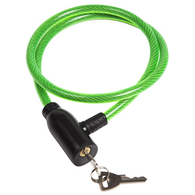 Тросовый замок 80 см зеленый ЧЕТЫРЕ СЕЗОНА