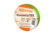 Изолента ПВХ 0,15х19мм Желто-Зеленая 20м TDM Изолента ПВХ 0,15х19мм Желто-Зеленая 20м TDM