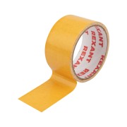 Двухсторонний скотч REXANT, тканевая основа 48 мм, ролик 5 м