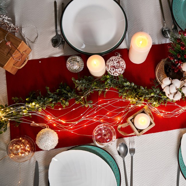 Гирлянда Роса с трансформатором 50 м, 500 LED, теплое белое свечение NEON-NIGHT Гирлянда Роса с трансформатором 50 м, 500 LED, теплое белое свечение NEON-NIGHT