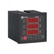 Вольтметр VD-723 цифровой на панель 72х72         трехфазный EKF PROxima Вольтметр VD-723 цифровой на панель 72х72         трехфазный EKF PROxima