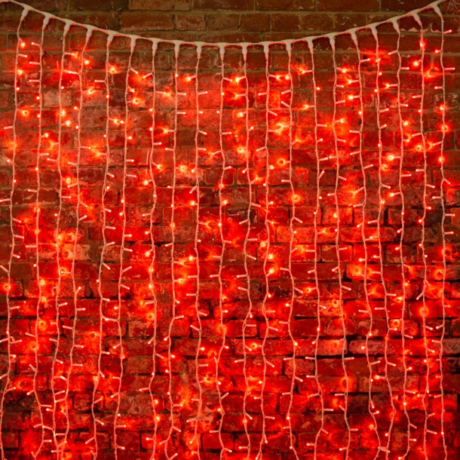 Гирлянда Светодиодный Дождь 2х3м, постоянное свечение, белый провод КАУЧУК, 230 В, диоды КРАСНЫЕ (шнур питания в комплекте) Гирлянда Светодиодный Дождь 2х3м, постоянное свечение, белый провод КАУЧУК, 230 В, диоды КРАСНЫЕ (шнур питания в комплекте)