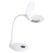 Лупа настольная 3D с подсветкой 3LED, сенсорная регулировка яркости, EXPERT, ø125мм, белая REXANT Лупа настольная 3D с подсветкой 3LED, сенсорная регулировка яркости, EXPERT, ø125мм, белая REXANT