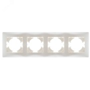 Bravo рамка 4-местная,  жемчуг