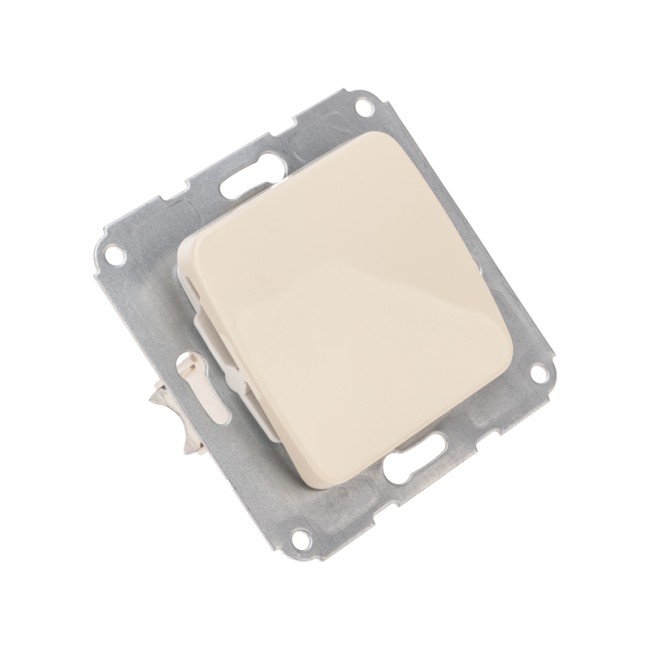 DEA Выключатель 1кл с/у 10А мех. Беж KRANZ 
