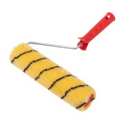 Валик полиакрил желтый с черной полосой, ворс 11 мм, ширина ролика 240 мм, бюгель 6 мм, Ø 42 мм REXANT Валик полиакрил желтый с черной полосой, ворс 11 мм, ширина ролика 240 мм, бюгель 6 мм, Ø 42 мм REXANT