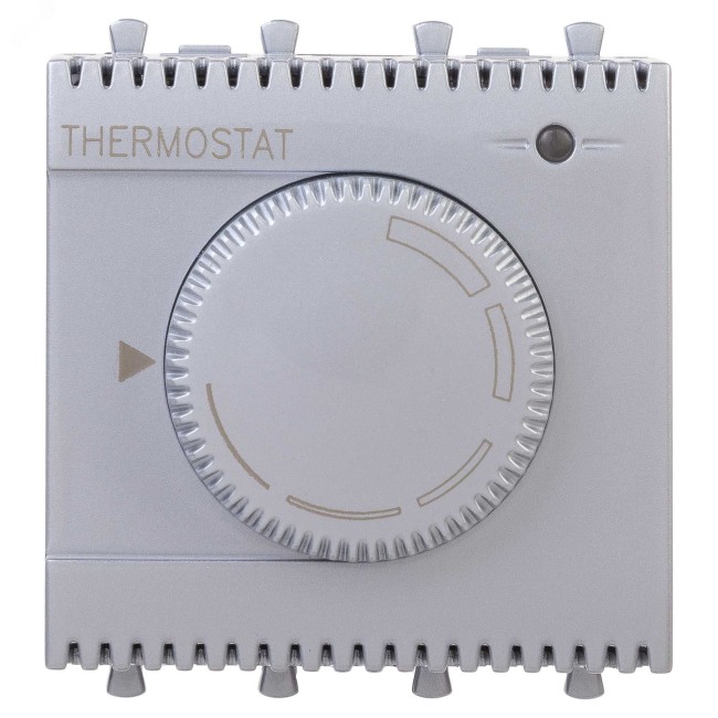 Термостат модульный для теплых полов, ''Avanti'', ''Закаленная сталь'', 2 модуля