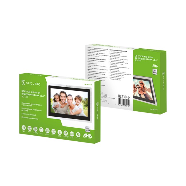 Цветной монитор видеодомофона 10,1" формата AHD(1080P), с сенсорным экраном, детектором движения, функцией фото- и видеозаписи (модель AC-440) Цветной монитор видеодомофона 10,1" формата AHD(1080P), с сенсорным экраном, детектором движения, функцией фото- и видеозаписи (модель AC-440)