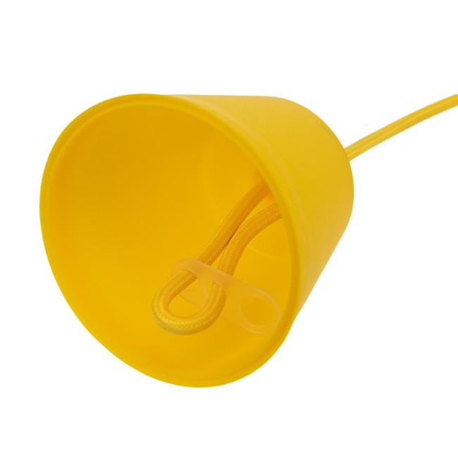 Патрон E27 силиконовый со шнуром 1 м желтый REXANT Патрон E27 силиконовый со шнуром 1 м желтый REXANT