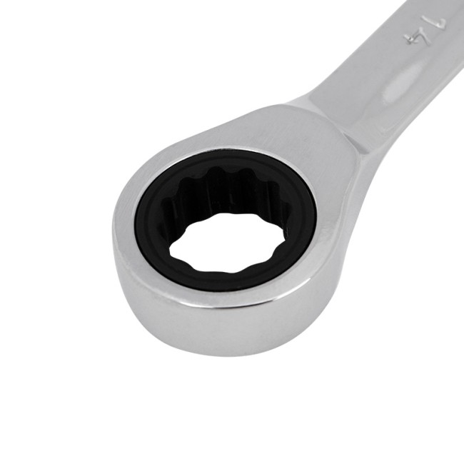 Ключ комбинированный трещоточный 14мм, CrV, зеркальный хром REXANT  Ключ комбинированный трещоточный 14мм, CrV, зеркальный хром REXANT