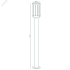 Светильник садово-парковый 60Вт (max) 1хЕ27 столб 170-240 В 50Hz IP54 105х800 мм Vega Gauss