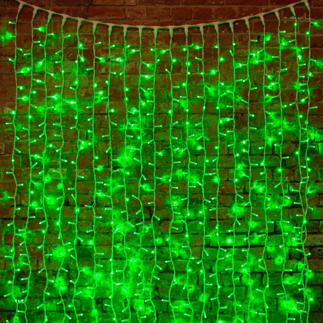 Гирлянда Светодиодный Дождь 2х3м, постоянное свечение, белый провод КАУЧУК, 230 В, диоды ЗЕЛЕНЫЕ (шнур питания в комплекте) Гирлянда Светодиодный Дождь 2х3м, постоянное свечение, белый провод КАУЧУК, 230 В, диоды ЗЕЛЕНЫЕ (шнур питания в комплекте)