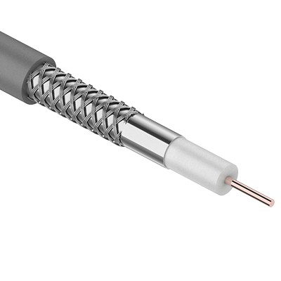 Кабель коаксиальный SAT 703 ZH, Cu/Al/CuSn, 75%, 75Ом, 100м, INDOOR, серый CAVEL 