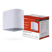 Светильник НБУ RONDO-1хGU10-WH IP65 уличный настен. односторон. под лампу 1хGU10 алюм. бел. IN HOME 4690612044699