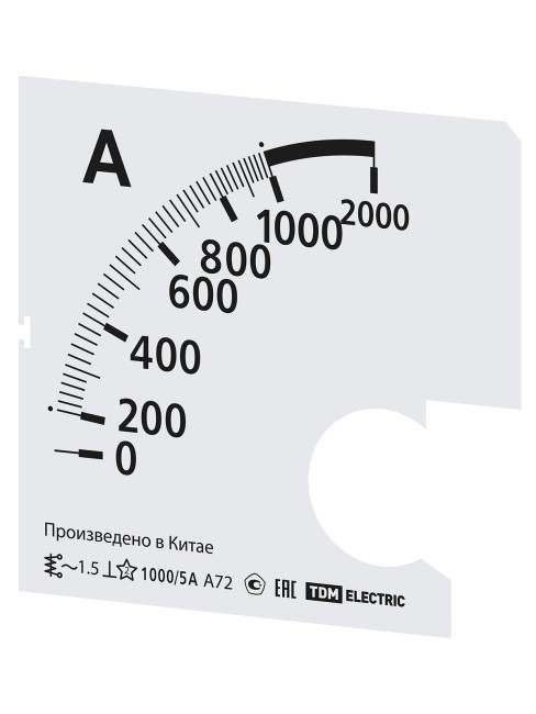 Шкала Ш72 1000/5А-1,5 (для А72 Х/5А) TDM