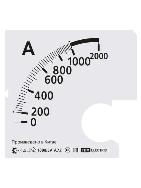 Шкала Ш72 1000/5А-1,5 (для А72 Х/5А) TDM