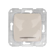 DEA Выключатель 1кл (инд) с/у 10А мех. Беж KRANZ 