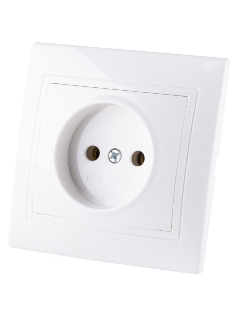 Розетка 2П 10А 250В белая "Таймыр" TDM Розетка 2П 10А 250В белая "Таймыр" TDM