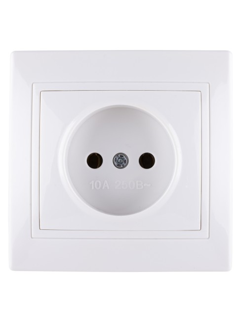 Розетка 2П 10А 250В белая "Таймыр" TDM Розетка 2П 10А 250В белая "Таймыр" TDM