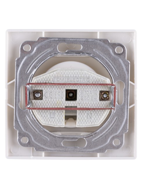 Розетка 2П 10А 250В белая "Таймыр" TDM Розетка 2П 10А 250В белая "Таймыр" TDM