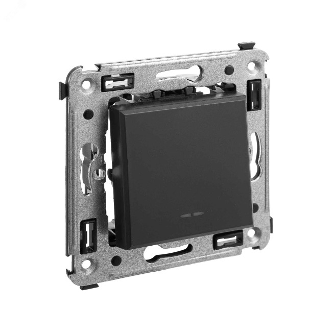 Кнопка одноклавишная в стену, ''Avanti'', ''Черный матовый'' Кнопка одноклавишная в стену, ''Avanti'', ''Черный матовый''