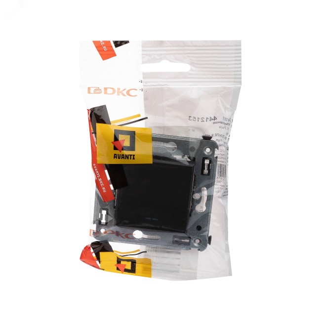 Кнопка одноклавишная в стену, ''Avanti'', ''Черный матовый'' Кнопка одноклавишная в стену, ''Avanti'', ''Черный матовый''