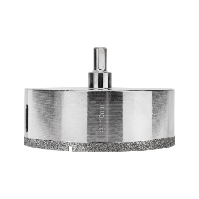 Коронка алмазная 110мм по керамограниту с центровочным сверлом KRANZ Коронка алмазная 110мм по керамограниту с центровочным сверлом KRANZ