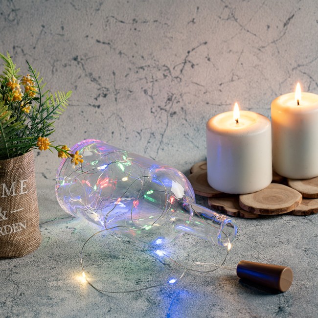 Гирлянда Роса с пробкой 2 м, 20 LED, цвет свечения мультиколор, 3хLR44 в комплекте NEON-NIGHT Гирлянда Роса с пробкой 2 м, 20 LED, цвет свечения мультиколор, 3хLR44 в комплекте NEON-NIGHT