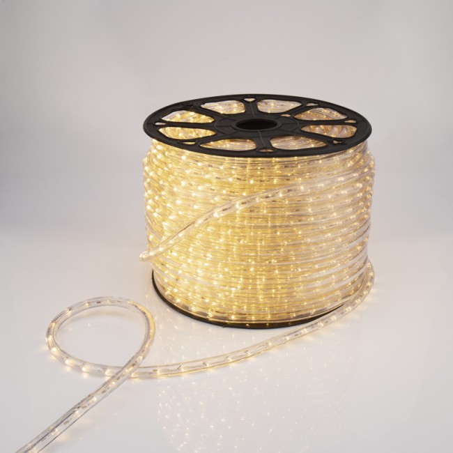 Дюралайт LED, постоянное свечение (2W) – теплый белый, 36 LED/м, бухта 100 м Дюралайт LED, постоянное свечение (2W) – теплый белый, 36 LED/м, бухта 100 м