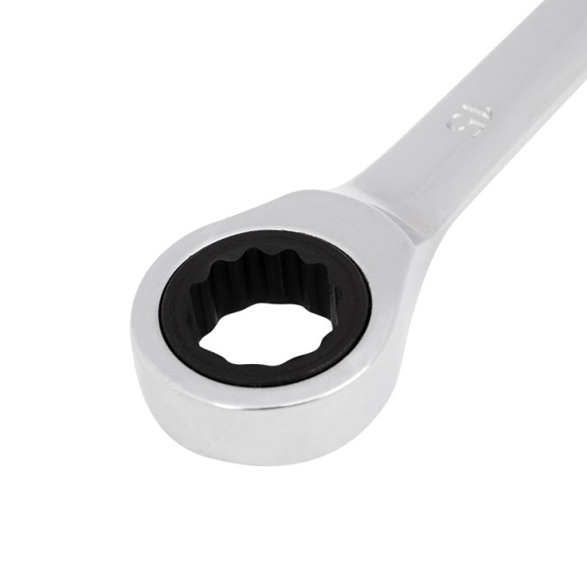 Ключ комбинированный трещоточный 15мм, CrV, зеркальный хром REXANT  Ключ комбинированный трещоточный 15мм, CrV, зеркальный хром REXANT