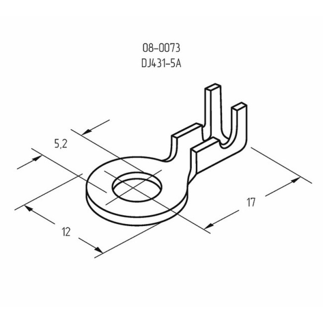 Наконечник кольцевой REXANT, ø5.2 мм, 0.5-0.8 мм² (НК 5-0,5-0,8) Наконечник кольцевой REXANT, ø5.2 мм, 0.5-0.8 мм² (НК 5-0,5-0,8)
