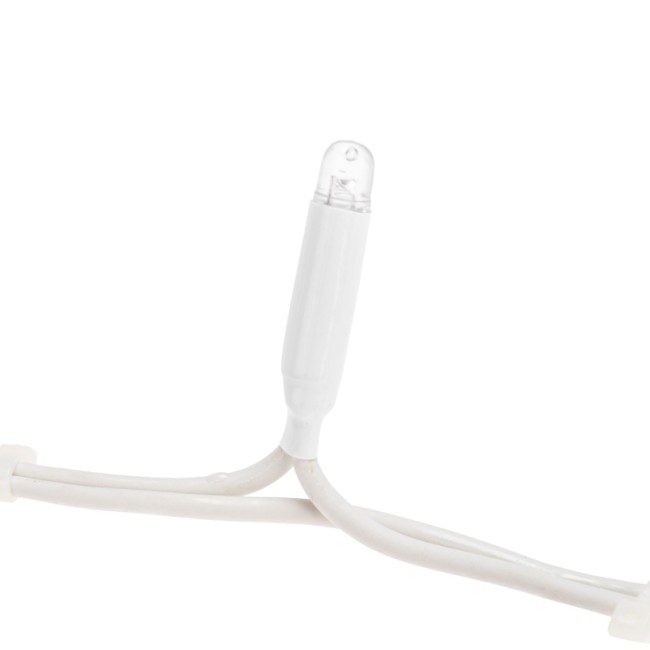 Гирлянда Светодиодный Дождь 2х3м, постоянное свечение, белый провод КАУЧУК, 230 В, диоды БЕЛЫЕ (шнур питания в комплекте)