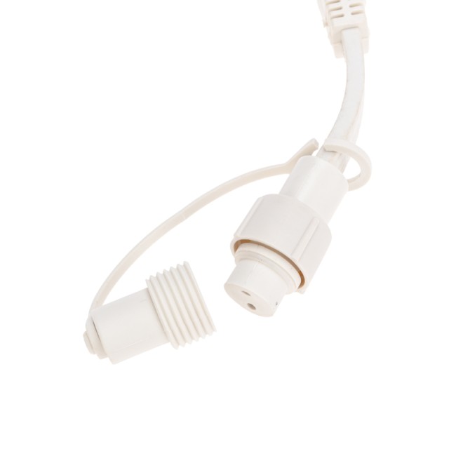 Гирлянда Светодиодный Дождь 2х3м, постоянное свечение, белый провод КАУЧУК, 230 В, диоды БЕЛЫЕ (шнур питания в комплекте)