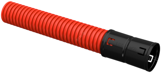 Труба гофрированная двустенная 50мм красная       (100м)