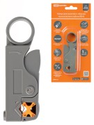 Клещи КЗ-К, зачистка коаксиального кабеля RG-58/59/6/SAT, регулируемые ножи, «МастерЭлектрик» TDM Клещи КЗ-К, зачистка коаксиального кабеля RG-58/59/6/SAT, регулируемые ножи, «МастерЭлектрик» TDM