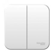 Выключатель BLANCA двухклавишный наружный (схема 5) с изоляционной пластиной 10A 250B белый Выключатель BLANCA двухклавишный наружный (схема 5) с изоляционной пластиной 10A 250B белый