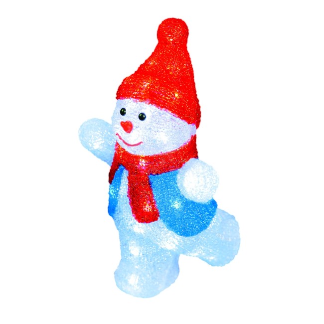 ULD-M2234-040/STA WHITE IP20 SNOWMAN-2 Фигура светодиодная «Снеговик-2», 40 светодиодов, размер 22*17*34 см, цвет свечения-белый, IP20.