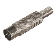 TV-разъем гнездо никелированный c пружиной PROconnect TV-разъем гнездо никелированный c пружиной PROconnect