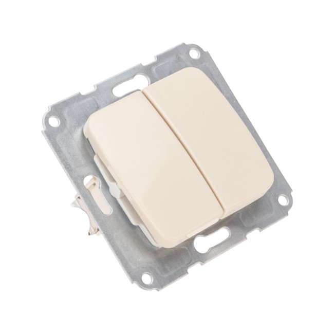 DEA Выключатель 2кл с/у 10А мех. Беж KRANZ DEA Выключатель 2кл с/у 10А мех. Беж KRANZ