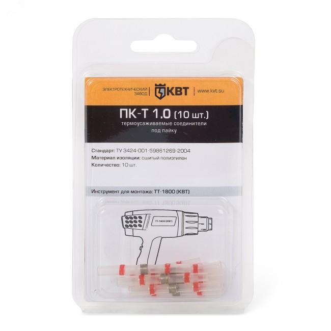 Соединитель под пайку ПК-Т 1,0 (10шт.) (КВТ) Соединитель под пайку ПК-Т 1,0 (10шт.) (КВТ)