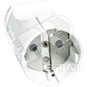 Штепсель с заземлением белый 16А 250В (еврослот) Штепсель с заземлением белый 16А 250В (еврослот)